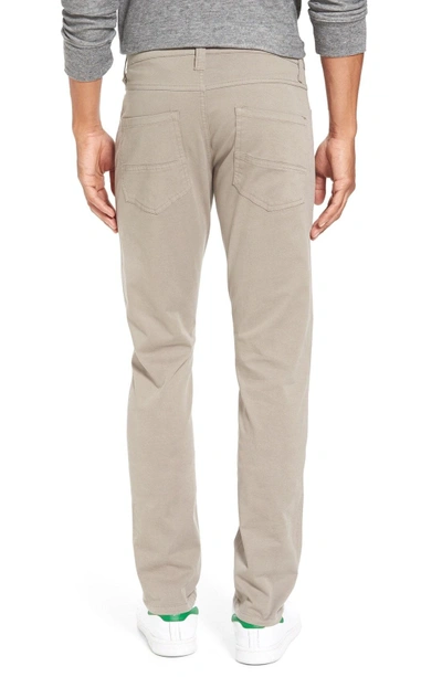 Shop Gucci 1946 'sunny' Slim Fit Stretch Twill Pants In Dusty Silver