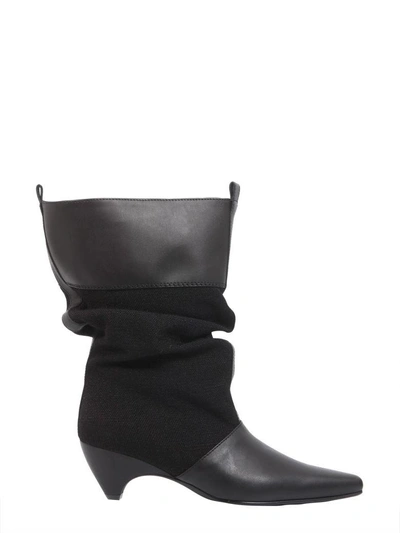 Shop Stella Mccartney Slouchy Boots In Nero