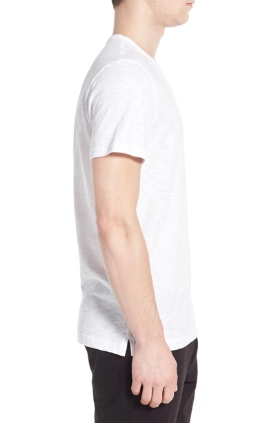 Shop Vince Slub Slim Fit V-neck T-shirt In Optic White