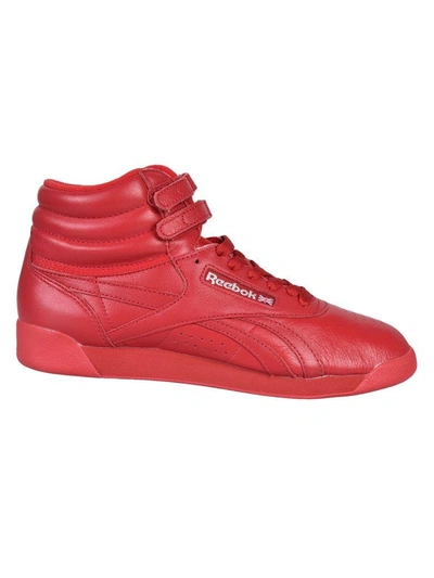 Reebok Women's Freestyle Hi Patent Casual Shoes, Red | ModeSens