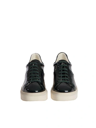 Shop Manuel Barcelò Trafalgar Patent Leather Sneaker In Green