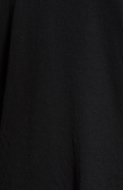 Shop Vince Double Knit Long Sleeve T-shirt In Black