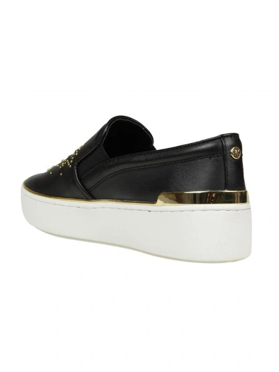 Shop Michael Kors Slip On Tyson In Black Leather