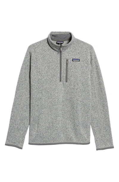 Shop Patagonia Better Sweater Quarter Zip Fleece Lined Pullover In Stonewash