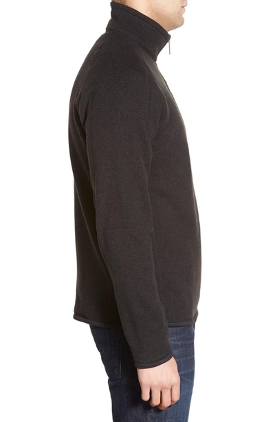 Shop Patagonia Better Sweater Quarter Zip Pullover In Black