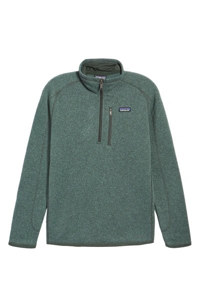 Shop Patagonia 'better Sweater' Quarter Zip Pullover In Pesto