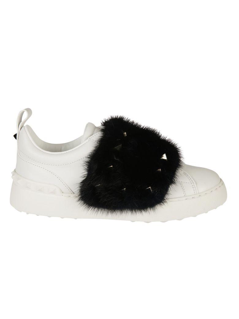 valentino sneakers fur