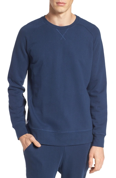 Shop Richer Poorer Lounge Crewneck Sweatshirt In Navy