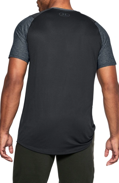 Shop Under Armour Raid 2.0 Crewneck T-shirt In Black/ Graphite