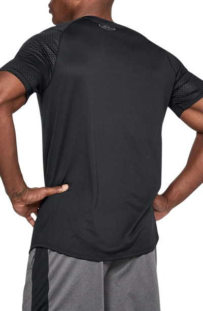 Shop Under Armour Raid 2.0 Crewneck T-shirt In Black/ Graphite