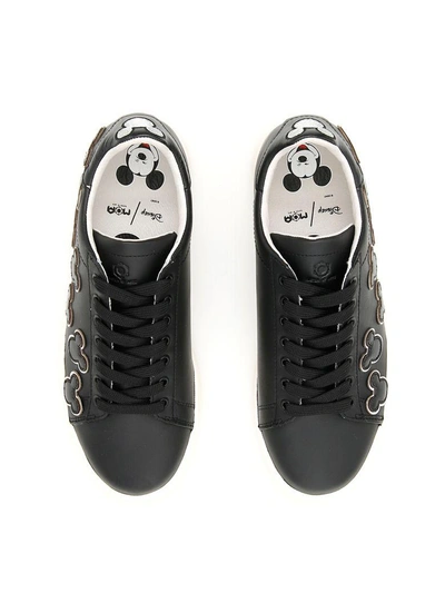 Shop Moa Disney Sneakers In Nero