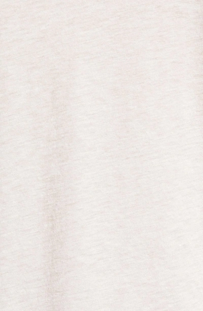 Shop James Perse Slubbed Cotton & Linen Pocket T-shirt In Fossil Melange