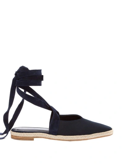 Shop Jw Anderson Ribboned Espadrillas In Blu