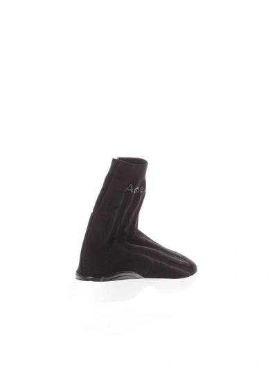 Shop Acne Studios Black Batilda Sock Sneakers In Nyloon