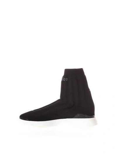 Shop Acne Studios Black Batilda Sock Sneakers In Nyloon