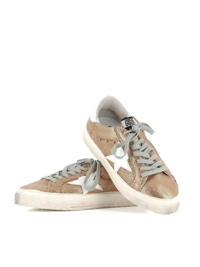 Shop Golden Goose May Sneakers In Gold
