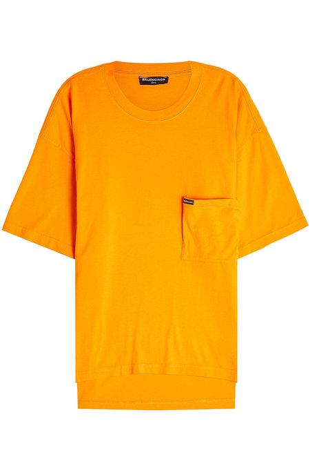 balenciaga orange t shirt