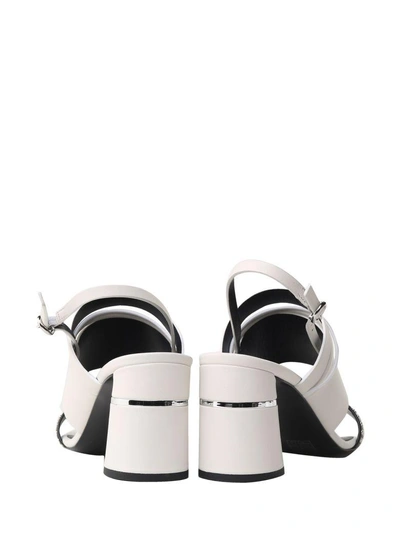 Shop 3.1 Phillip Lim / フィリップ リム Drum Multi Straps Leather Sandals In Bianco