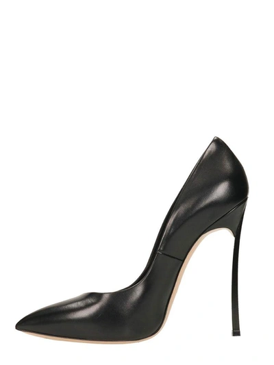 Shop Casadei Black Blade Pumps