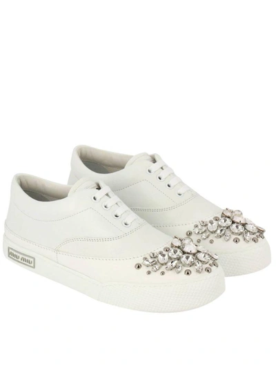 Shop Miu Miu Sneakers Shoes Women  In White