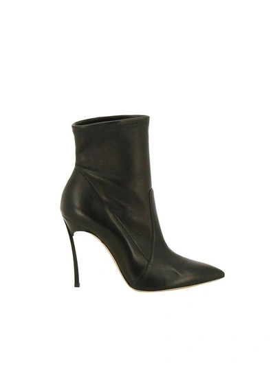 Shop Casadei Blade Ankle Boots In Black