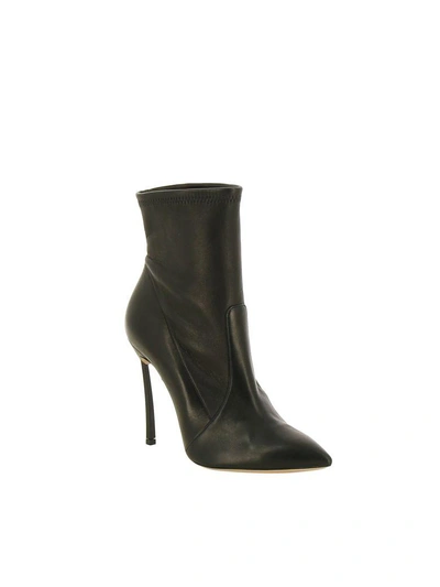 Shop Casadei Blade Ankle Boots In Black