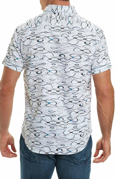 Shop Robert Graham Illusions Print Sport Shirt In White