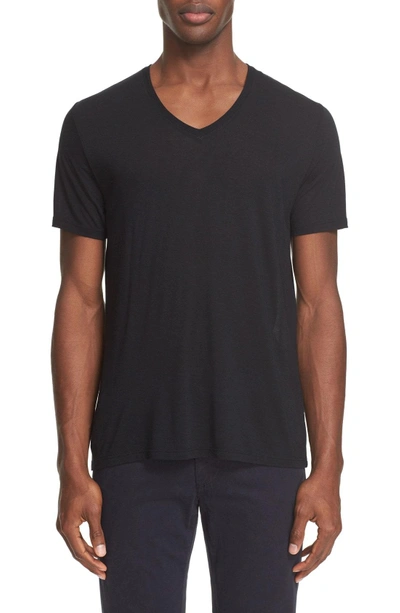 Shop Atm Anthony Thomas Melillo V-neck T-shirt In Black