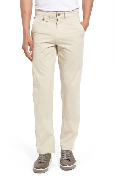 Shop Vintage 1946 Sunny Modern Fit Stretch Twill Chinos In Stone