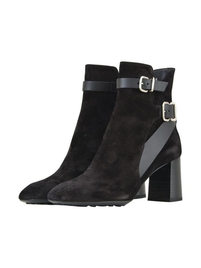 Shop Tod's 7cm Black Suede Boots