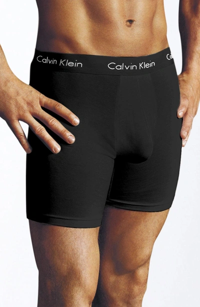 Shop Calvin Klein U5555 Boxer Briefs In Black