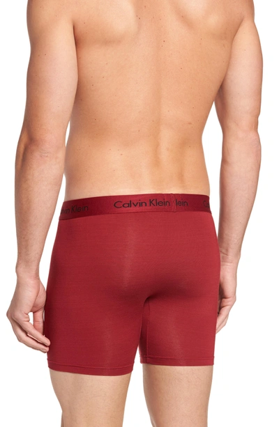 Shop Calvin Klein U5555 Boxer Briefs In Dylan Red