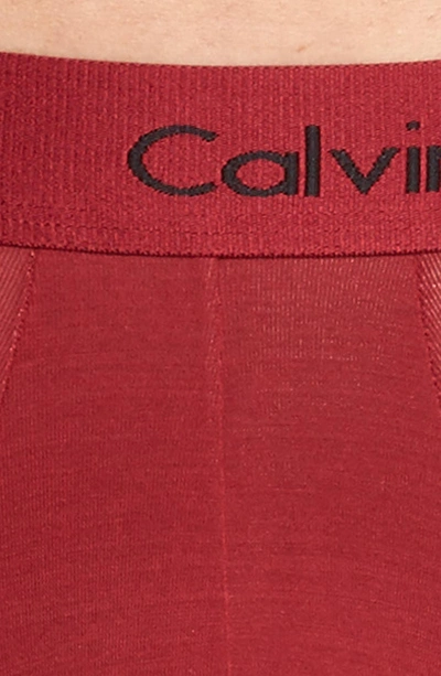 Shop Calvin Klein U5555 Boxer Briefs In Dylan Red
