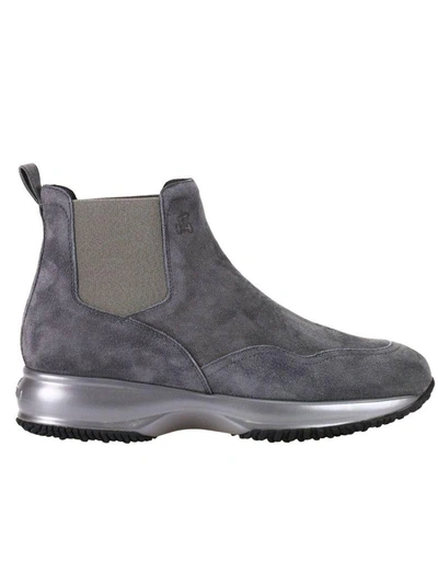 Shop Hogan Flat Booties Shoes Women  In Grey