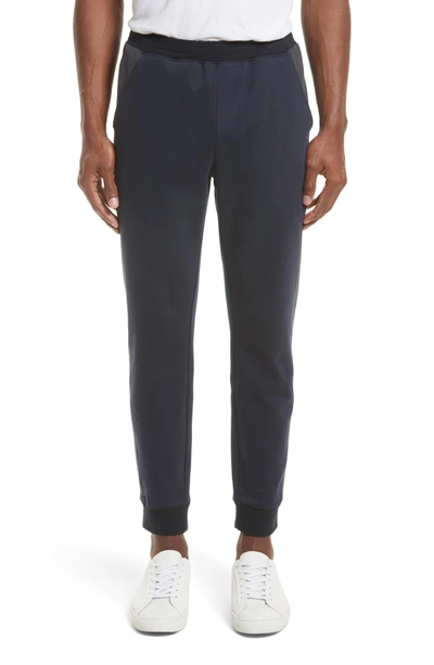 Atm Anthony Thomas Melillo Double-knit Cotton Jogger Pants In Midnight ...