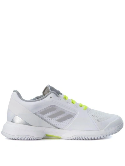Shop Stella Mccartney Adidas By  Asmc Barricade White Sneaker In Bianco