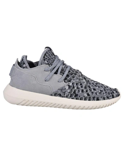 Shop Adidas Originals Tubular Sneakers In Gray