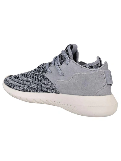 Shop Adidas Originals Tubular Sneakers In Gray