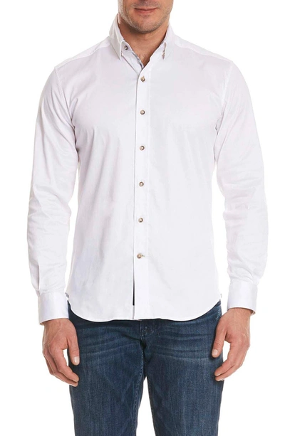 Shop Robert Graham Caruso Tailored Fit Sport Shirt In White