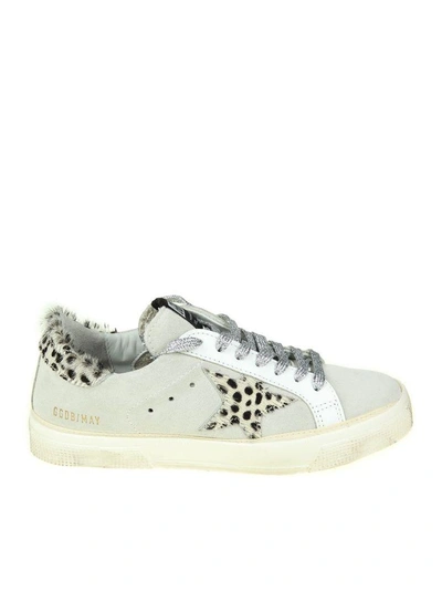 Shop Golden Goose Sneakers May In White Leather