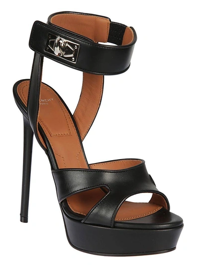 Shop Givenchy Shock Locked Sandals In Black