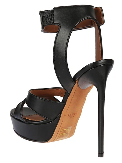 Shop Givenchy Shock Locked Sandals In Black