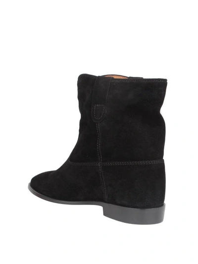 Shop Isabel Marant Crisi Suede Ankle Boots In Nero