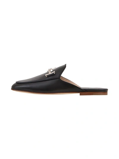 Shop Tod's Double T Mules In Black