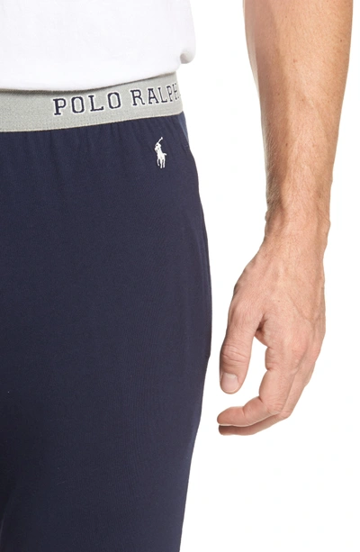 Shop Polo Ralph Lauren Cotton Jogger Lounge Pants In Cruise Navy