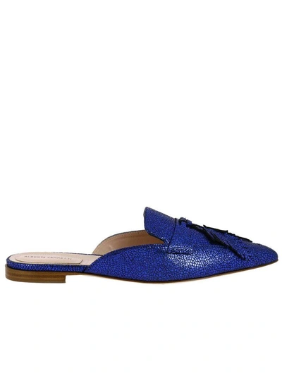 Shop Alberta Ferretti Ballet Flats Shoes Women  In Royal Blue