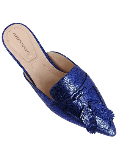 Shop Alberta Ferretti Ballet Flats Shoes Women  In Royal Blue