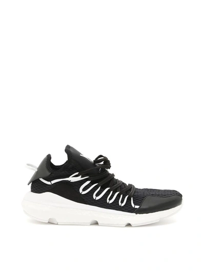 Shop Y-3 Kusari Sneakers In Cblack-cblack-cwhitenero