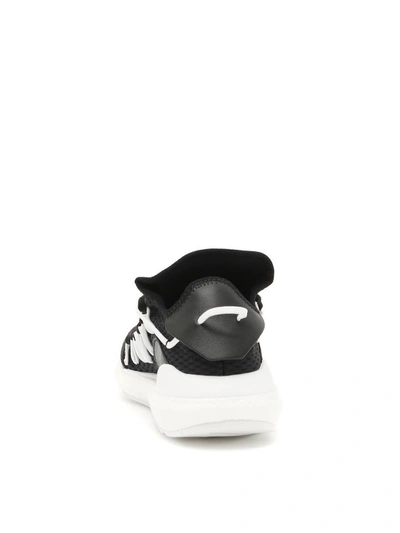 Shop Y-3 Kusari Sneakers In Cblack-cblack-cwhitenero