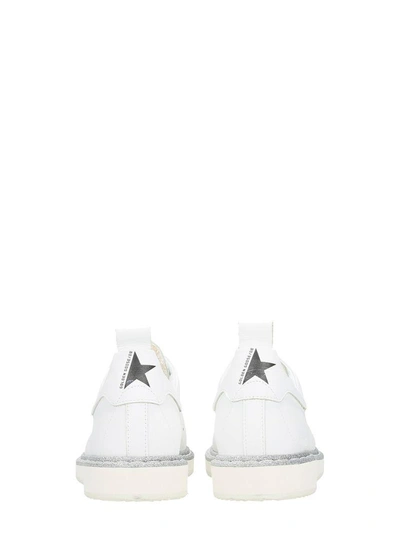 Shop Golden Goose Starter White Leather Sneakers